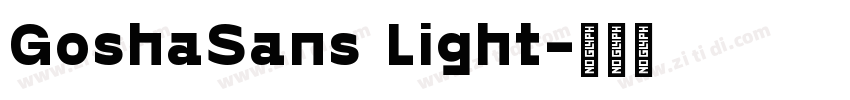 GoshaSans Light字体转换